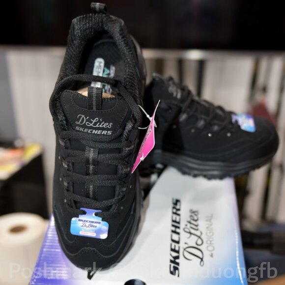 Skechers Women's D'Lites-Play on   Fashion Trainers - Picture 6 of 8